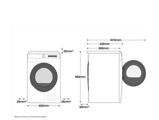 LAVATRICE SAMSUNG NUOVA WW90T534DAE/S3