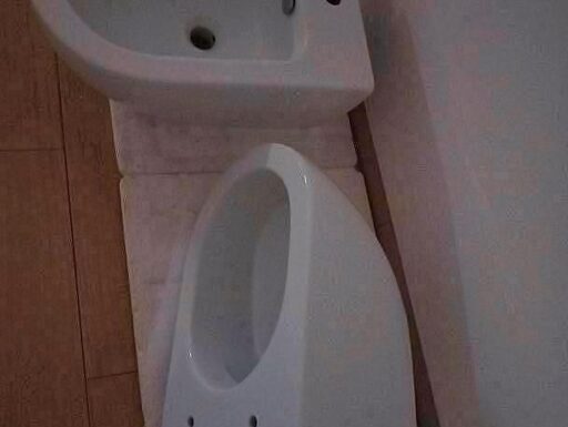 Bidet sospeso bianco lucido