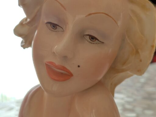 Busto in porcellana Capodimonte di Marilyn Monroe