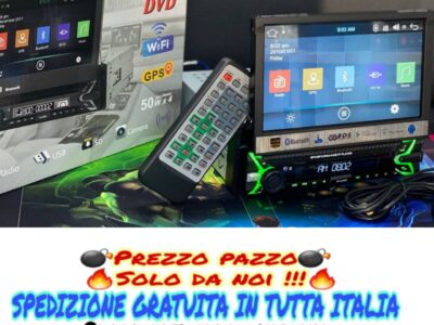 Autoradio 1din Android 7″/Internet+Navigatore+loghi auto+usb