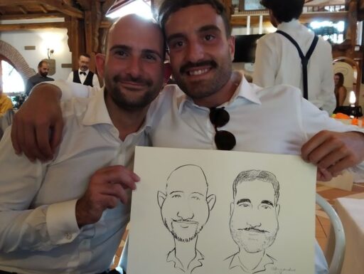 Ritratti e caricature a matrimoni ed altri eventi