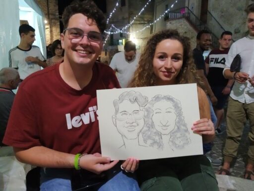 Ritratti e caricature a matrimoni ed altri eventi