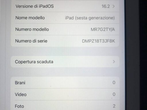 iPad 32 gb (6 generazione)