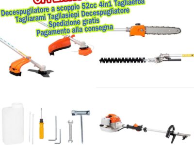 Decespugliatore a scoppio 52cc 4in1 Tagliaerba