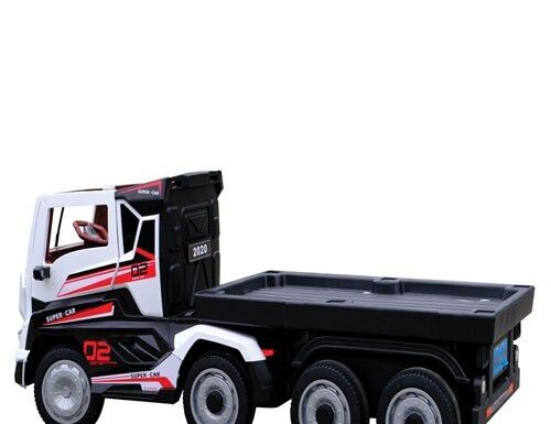 Camion Elettrico Bambini Con Rimorchio Rc