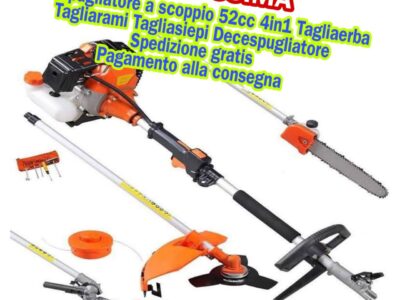 Decespugliatore a scoppio 52cc 4in1 tagliaerba tagliarami