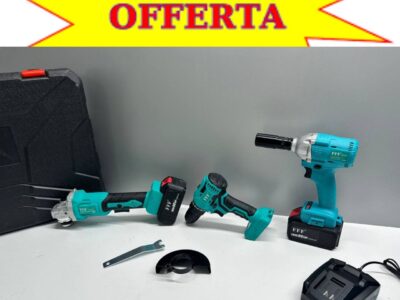 3 in 1 trapano avvitatore+flex smerigliatrice