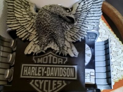 Rara lampada harley davidson radiosveglia anni 80