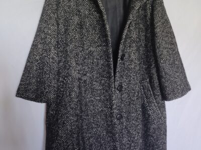 Cappotto donna bianco e nero