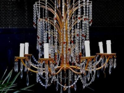 Lampadario grande e lussuoso, cristallo swarovski