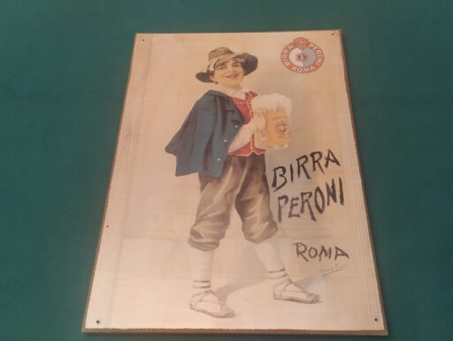 Targa in legno peroni “il ciociaretto” 1910