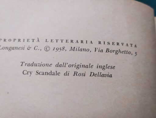 Libri d’epoca datati 1930/1943/1956/1958