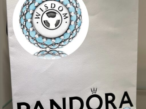 Charm pandora wisdom collezione essence turchese argento