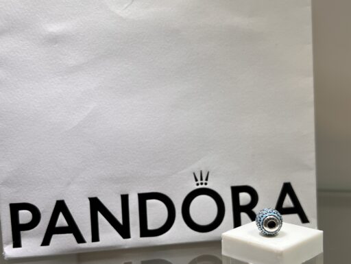 Charm pandora wisdom collezione essence turchese argento