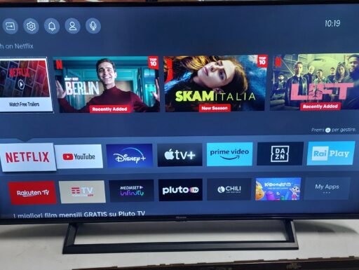 Tv hisense 43” 43ae7210f smart tv 4k wi-fi ultra hd dvb-t2