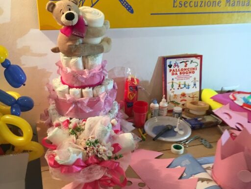 Corso torte pannolini baby shower laboratorio libellula