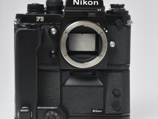 Nikon f3/p hp + md-4 + mk-1 nikon press – rara –