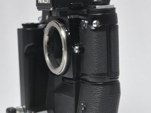 Nikon f3/p hp + md-4 + mk-1 nikon press – rara –