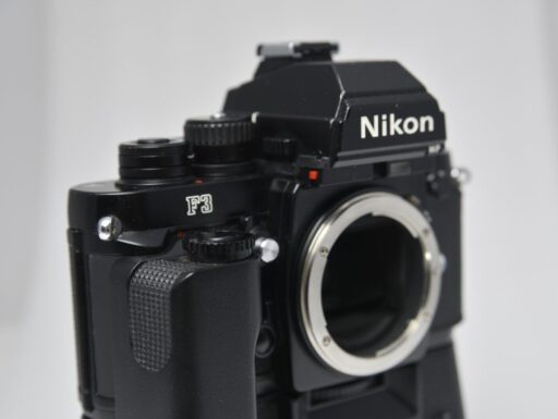 Nikon f3/p hp + md-4 + mk-1 nikon press – rara –