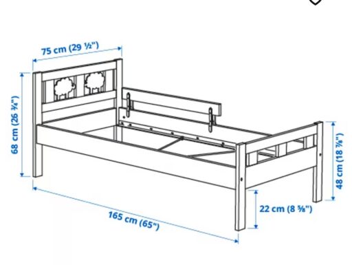 Letto bambino 4-8 anni ikea kritter