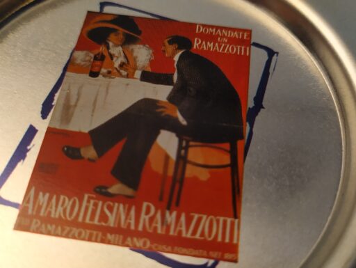 Sottobicchieri amaro ramazzotti in metallo