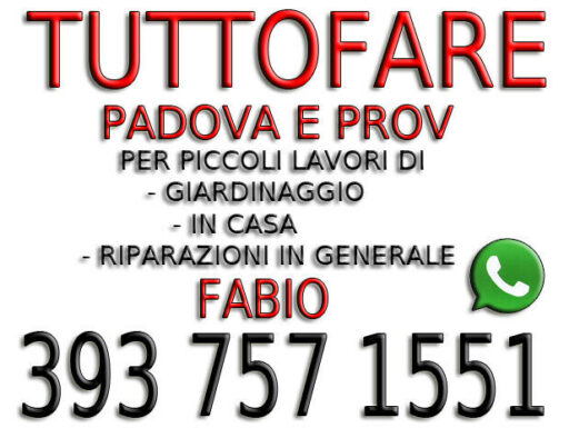 Tuttofare per la casa e il giardino fabio 3937571551