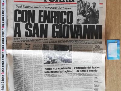 Quotidiano l'unità funerale enrico berlinguer 13/06/1984