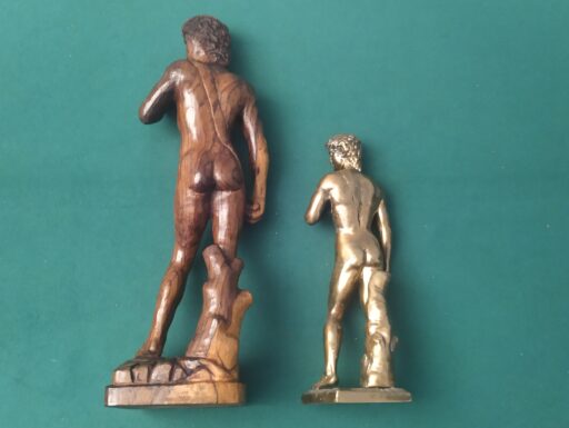 David michelangelo legno e bronzo