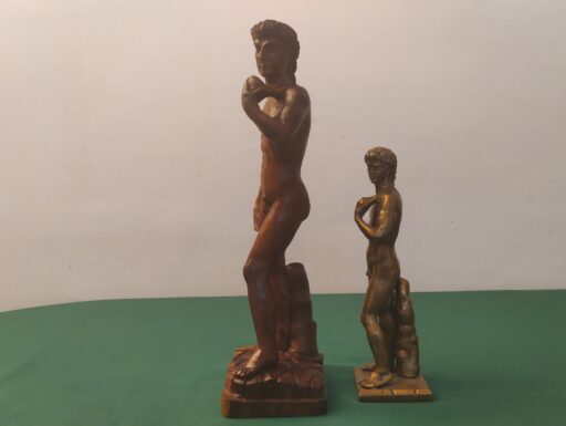 David michelangelo legno e bronzo