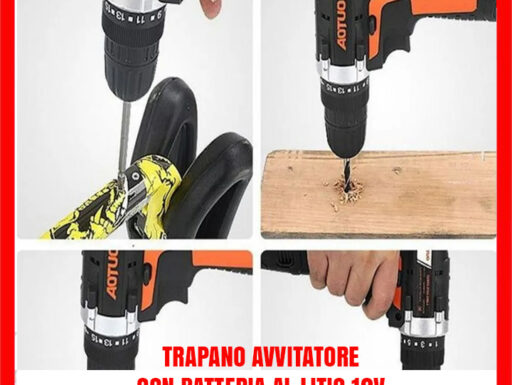 Trapano avvitatore batteria al litio 12v