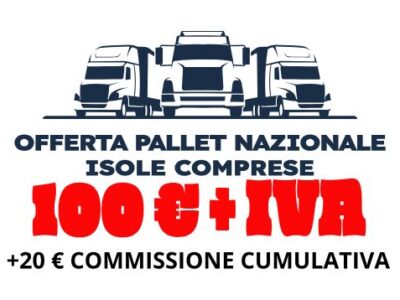 Trasporto nazionale isole comprese pallets 120x80