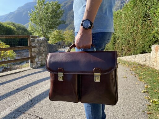 Borsa da lavoro in pelle made in italy