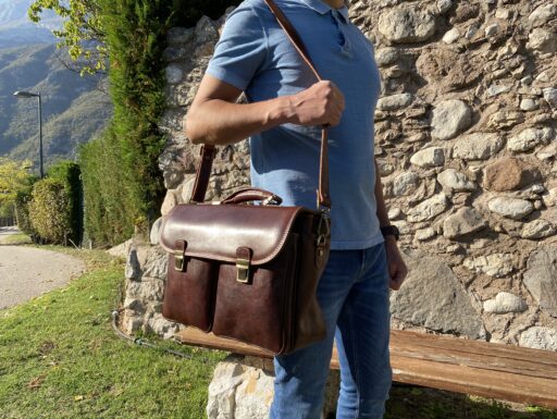 Borsa da lavoro in pelle made in italy