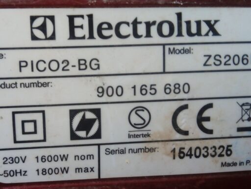 Aspirapolvere electrolux pico-bg per pezzi di ricambio