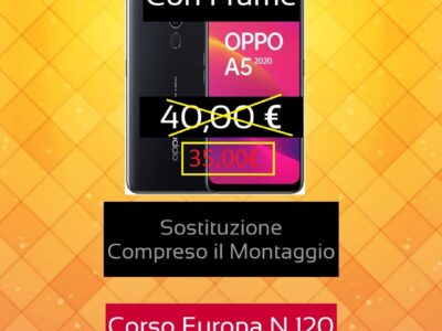 Sostituzione display oppo a5