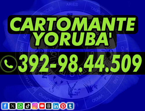 Con il cartomante yoruba' sono garantite soluzioni al 100%
